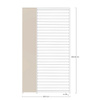 Panel pionowy do zadaszenia BOLZANO Roma 30,9 cm beżowy