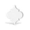 Dunin Arabesco White Tile Wall Lesk 13x15,8 10 mm 3d bílá