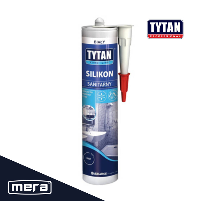 Bílý sanitární silikonový euro-lin 280 ml titanium