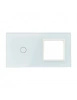Livolo panel szklany biały podwójny 701G-61 włącznik 1+  gn