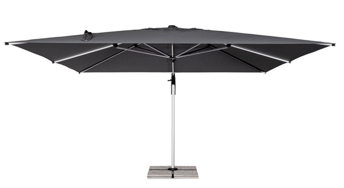 Parasol ogrodowy 4m x 4m BOLZANO Arrito aluminium antracyt