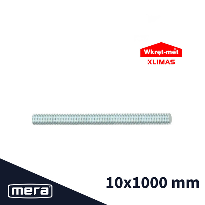 Šroubová šroubovává tyč 10 x 1000 1 ks.