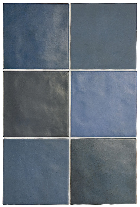 Płytka ścienna EQUIPE MAGMA SEA BLUE 13,2x13,2 cm mat monokolor niebieski 