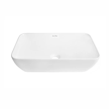 Umywalka nablatowa 50x31 cm biały połysk prostokątna Toscania DESSI HOME