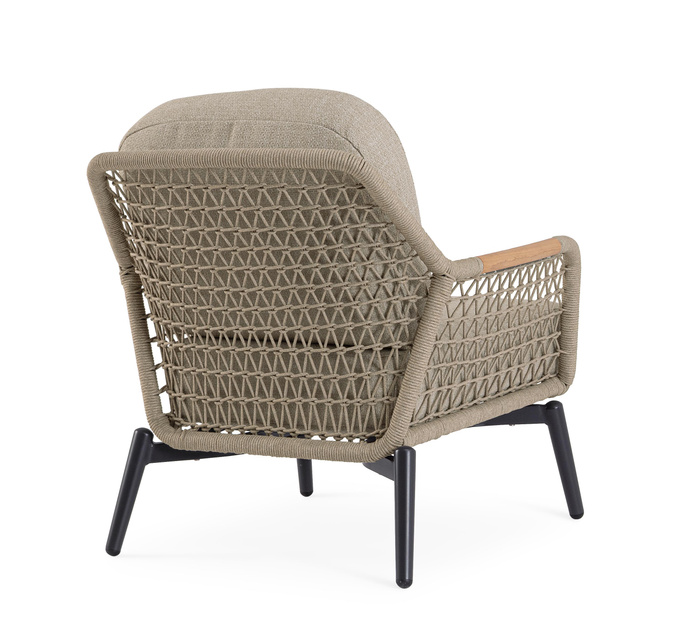 Fotel ogrodowy BOLZANO Etrusco antracyt/beż