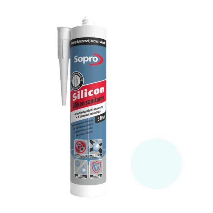 Sopro silikon sanitarny industrialny niebieski 80 310 ml