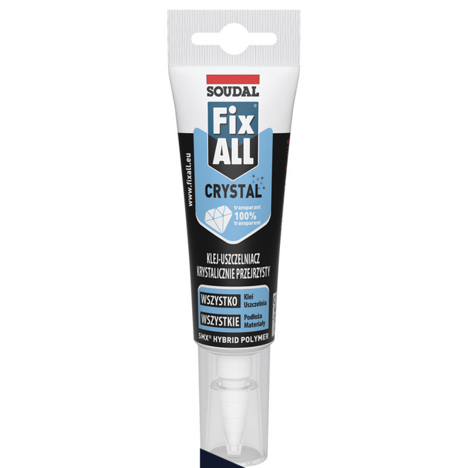 Soudal klej montażowy uszczelniacz Fix ALL Crystal bezbarwny 125 ml