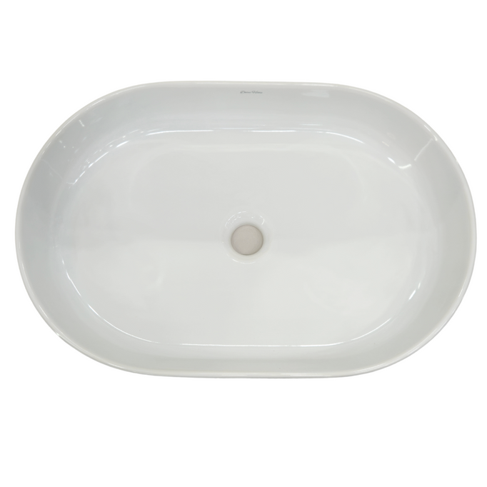 Umywalka nablatowa 55x37 cm biały połysk owalna Estadio DESSI HOME