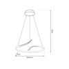 Andromeda Black ML6160 4000K Milagro zavěšená lampa