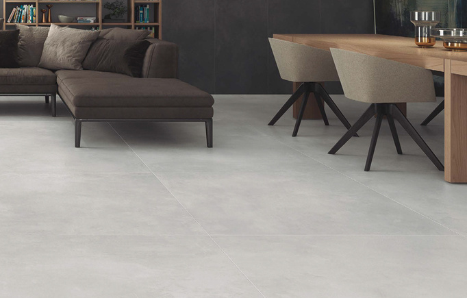 Płytka ścienno-podłogowa STN Elementi Pearl 60x60 imitacja betonu szary