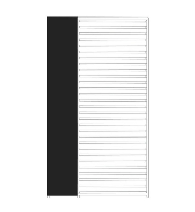 Panel pionowy do zadaszenia BOLZANO antracytowy Roma 30,9 cm 