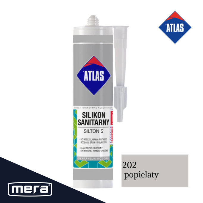 Sanitární silikonový atlas Silton S Grey 202 280ml