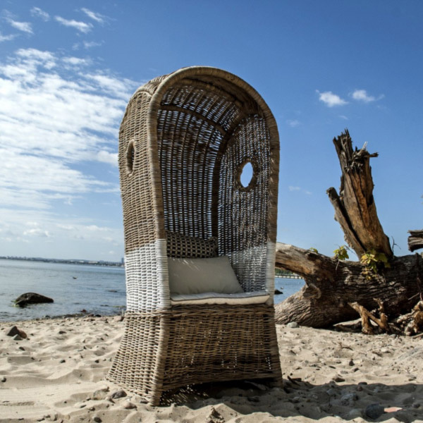 St Tretez Beach Rattan Basket