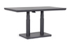 Stół ogrodowy 140X80X51/72 BOLZANO Massimo aluminium antracyt