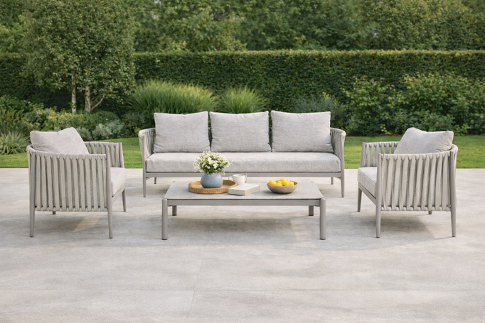 Sofa ogrodowa BOLZANO Juno aluminium beż