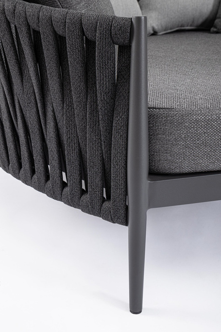 Łóżko ogrodowe BOLZANO Juno aluminium antracyt