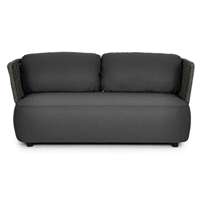 BOLZANO Sofa 2-osobowa ogrodowa Porto antracytowa  167 cm