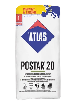 Postar 20 Atlas szybkoschnący podkład cementowy 10-80 mm 25kg