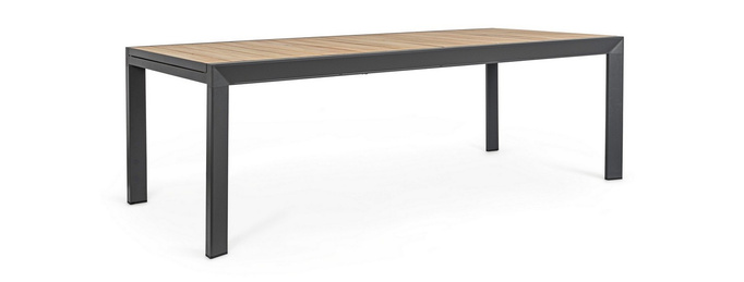 Stół rozkładany ogrodowy BOLZANO Bolonia 220-340 cm antracytowy - EKSPOZYCJA