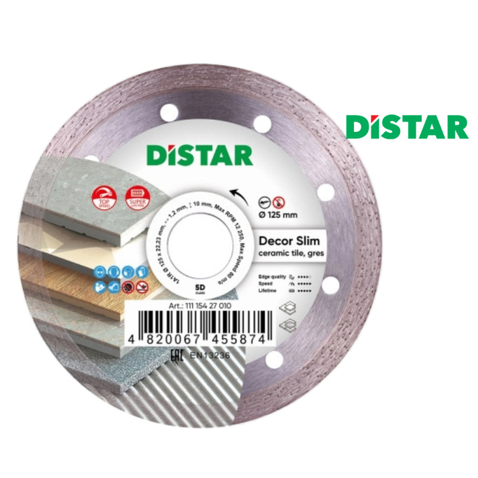 DISTAR Tarcza diamentowa 125mm GRES MASTER  11115160010
