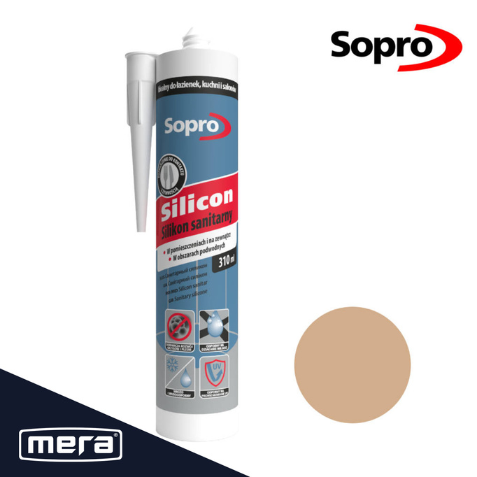 Sopro silikon sanitarny beż jura 33 310ml