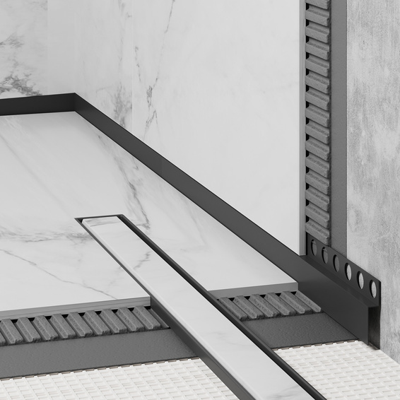 Podfrungový pás 120 cm GPS3 SX vlevo 31650 - Glass Profiles GPS3/ - AISI 304 Profily z nerezové oceli