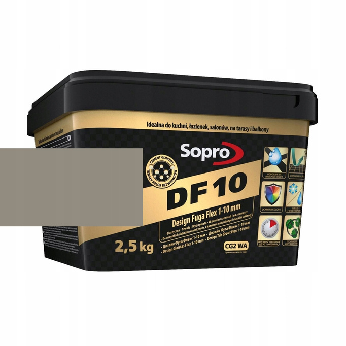 Fuga Sopro Flex DF10 Design PIASKOWO-SZARY 2,5 kg