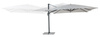 Parasol ogrodowy 400x400cm BOLZANO Ibis aluminium jasny szary