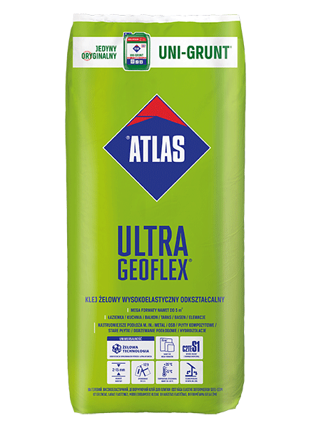 Atlas Geoflex Ultra klej żelowy 2-15 mm, wysokoelastyczny, odkształcalny 25kg