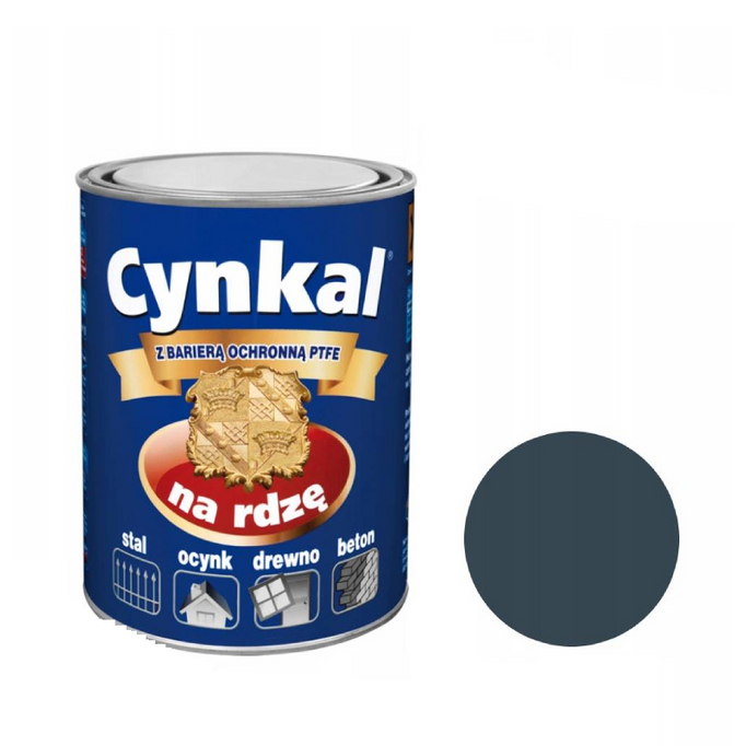 Cynkal gruntoemalia akrylowa szary grafitowy RAL 7024 0,3l