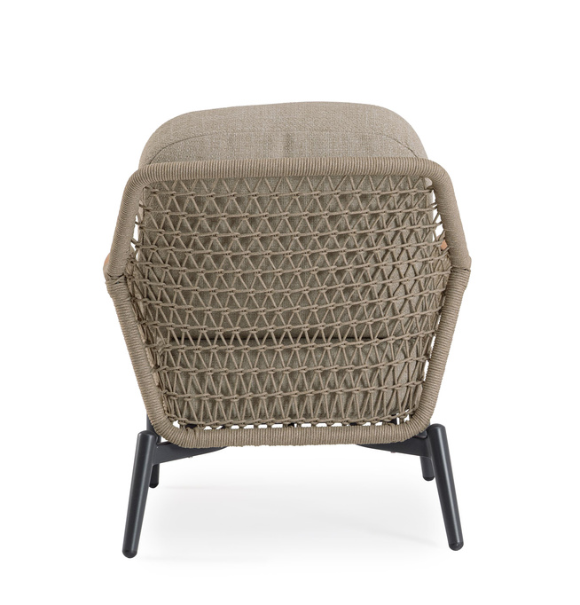 Fotel ogrodowy BOLZANO Etrusco antracyt/beż