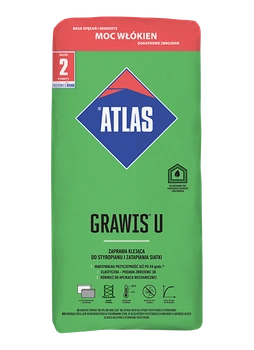 Atlas Grawis U zaprawa klejąca do styropianu i zatapiania siatki 25kg