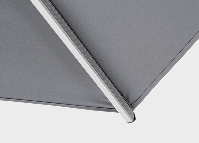 Parasol ogrodowy 300x400cm BOLZANO Ibis aluminium szary
