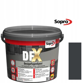 FUGA EPOKSYDOWA DFX DESIGN czarna 90 Sopro