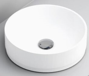 Umywalka wolnostojąca 40⌀ cm czarny mat okrągły Corato Stand DESSI HOME