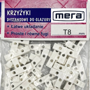 Krzyżyki T do glazury 8mm -30 sztuk