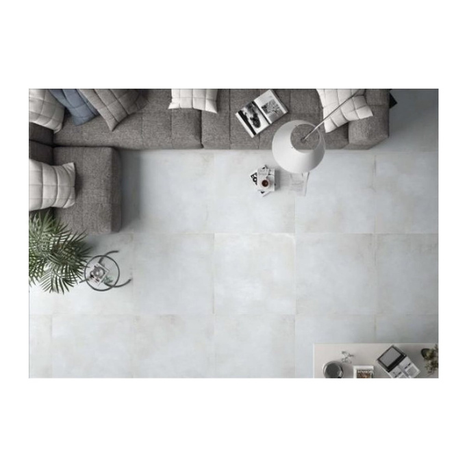 Płytka STN Jasper White ścienno-podłogowa mat  100x100  imitacja betonu biały