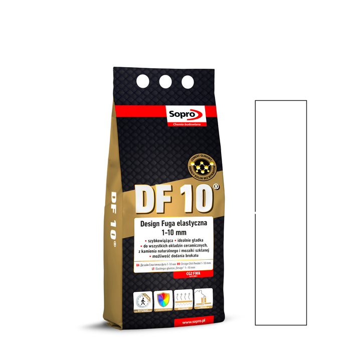 SOPRO fuga DF10 biały 10 2kg 1050A
