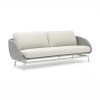 Sofa tarasowa SCOOP szara aluminium