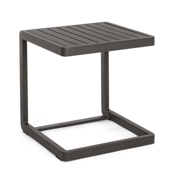 Stolik ogrodowy 40x40cm BOLZANO Kolli aluminium antracyt