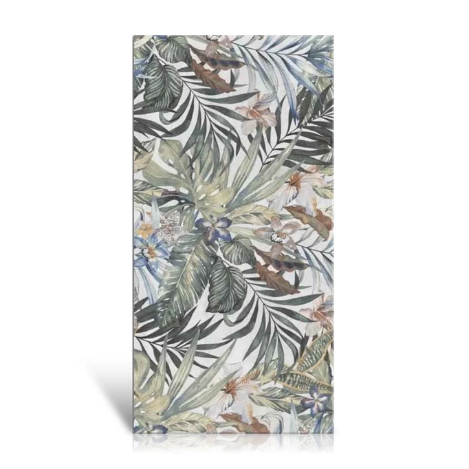 Płytka ścienna mat 60x120 motyw roślinny mix
