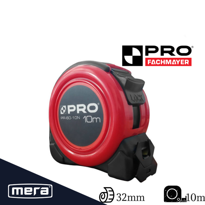 Miara zwijana PR-60-10N, 1 HAMULEC, NYLON, 10m PRO-MZ910