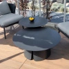 Zestaw stołów 70+90cm BOLZANO Biana aluminium antracyt