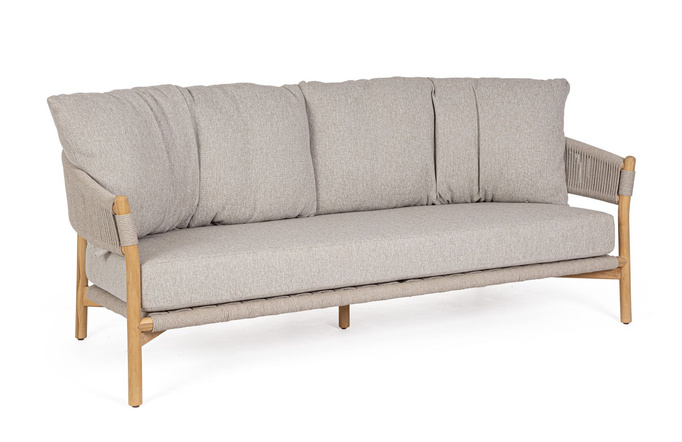 Sofa ogrodowa 3 osobowa BOLZANO Gracia drewno beż