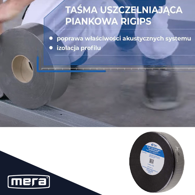 Pěnové těsnicí pásky Rigips 70 mm x 30m 11511772