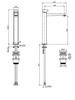 Vysoký chromový washbasin faucet