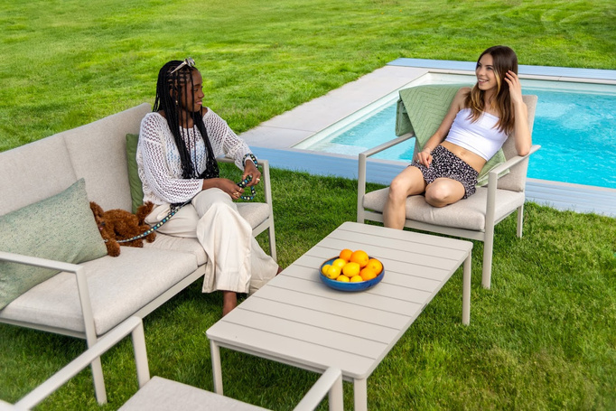 Meble ogrodowe BOLZANO Kolli aluminuim beż