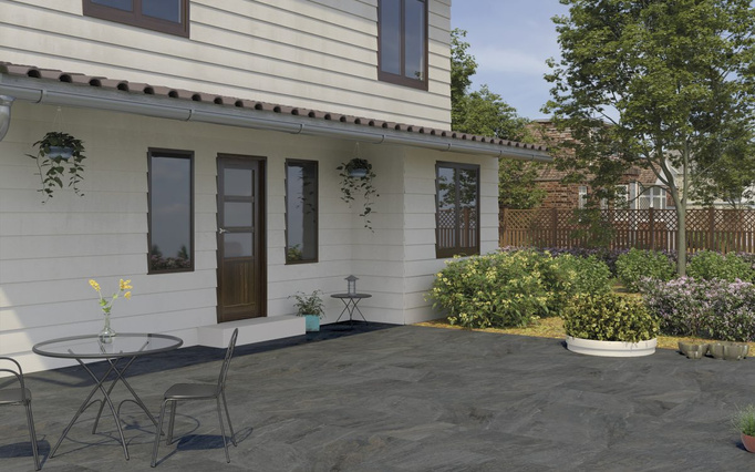 Terasa dlaždice 2 cm 60x120 Imitation Stone Grey