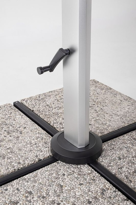 Parasol ogrodowy 3m x 3m BOLZANO Arrito aluminium antracytowy