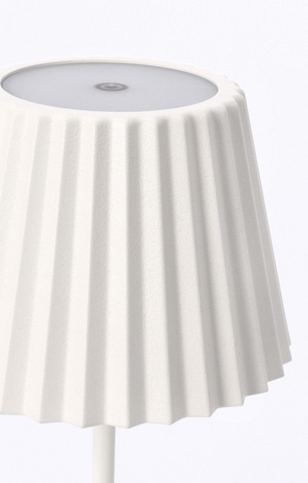 Lampa ogrodowa metalowa BOLZANO LED Artika H36 biała 36 cm